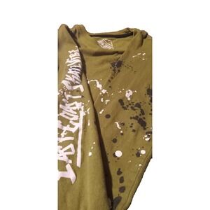 BOYS M 8/10 URBAN Dept.‎ GREEN Graffiti   SHIRT L/Sleeve SKATE